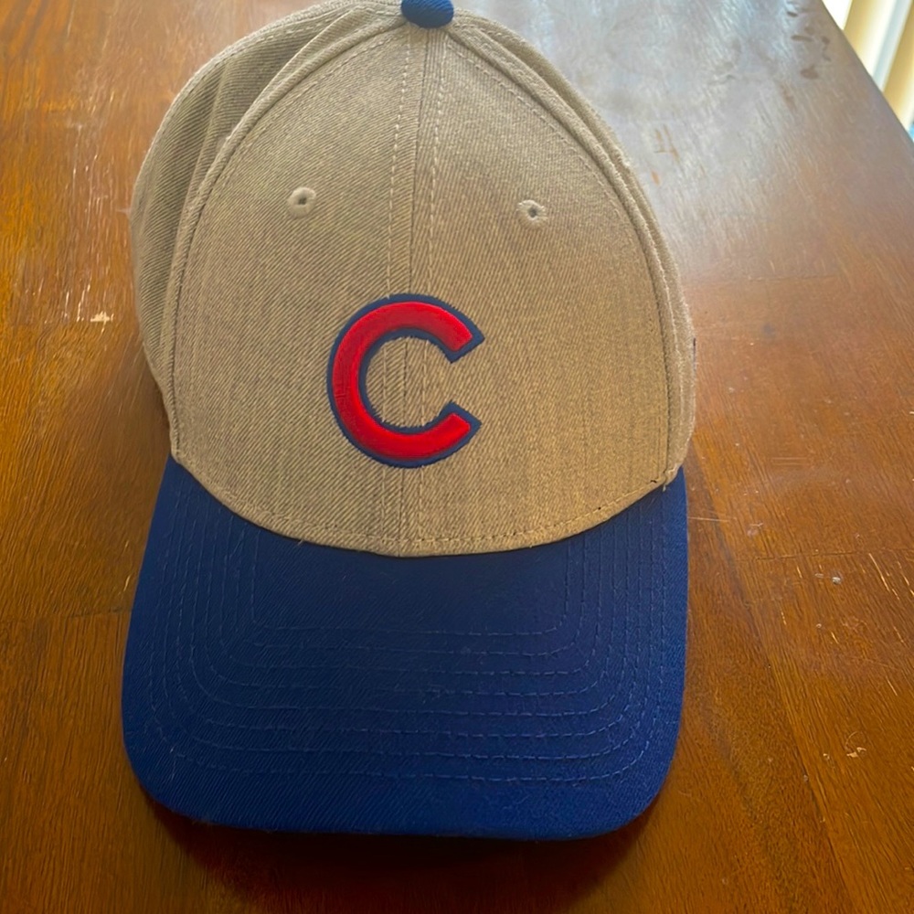 Chicago Cubs Hat Baseball Cap Fitted Mens M L New Era Gray Retro MLB